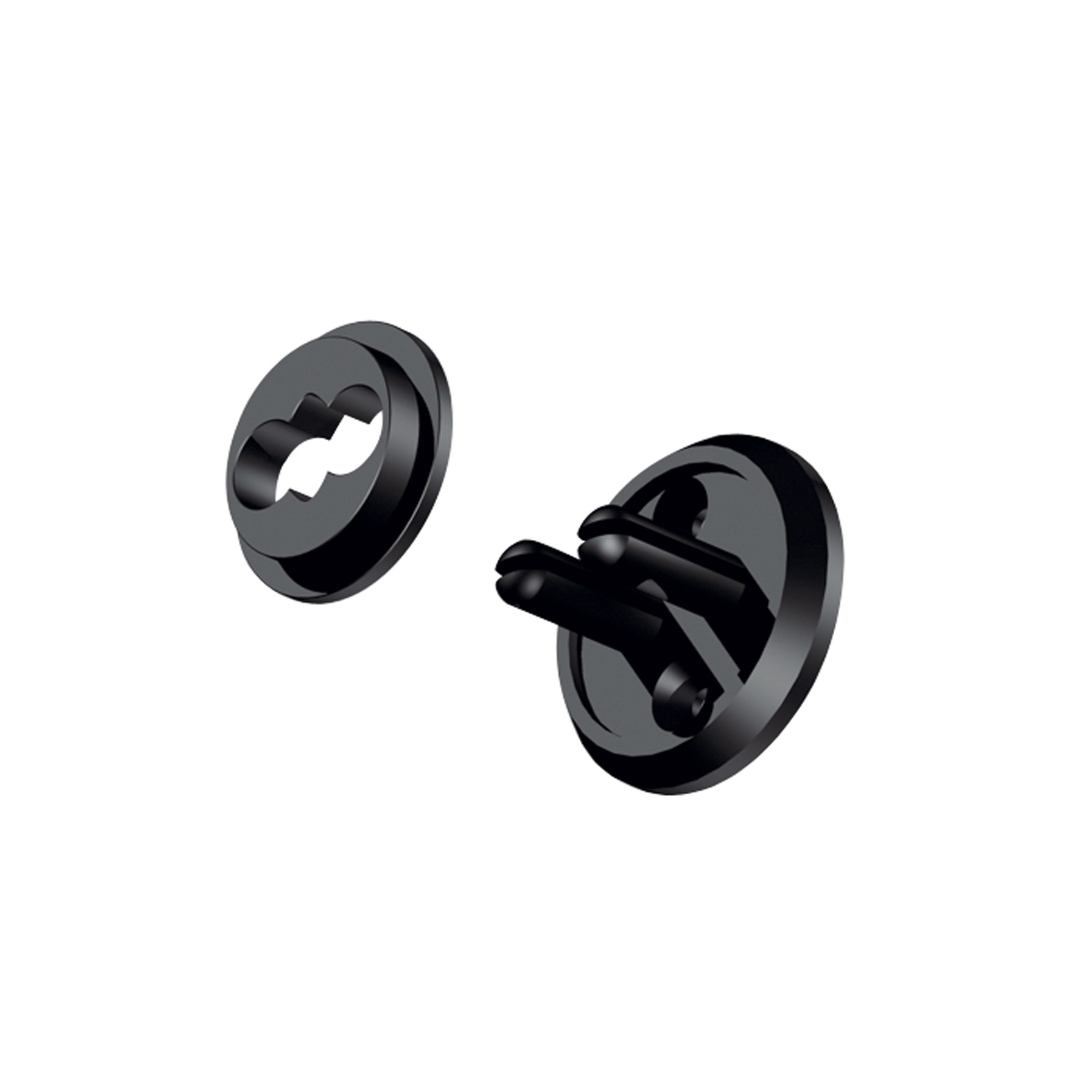 WALL HOLDER TRACK VIA, black WALL HOLDER TRACK VIA, black