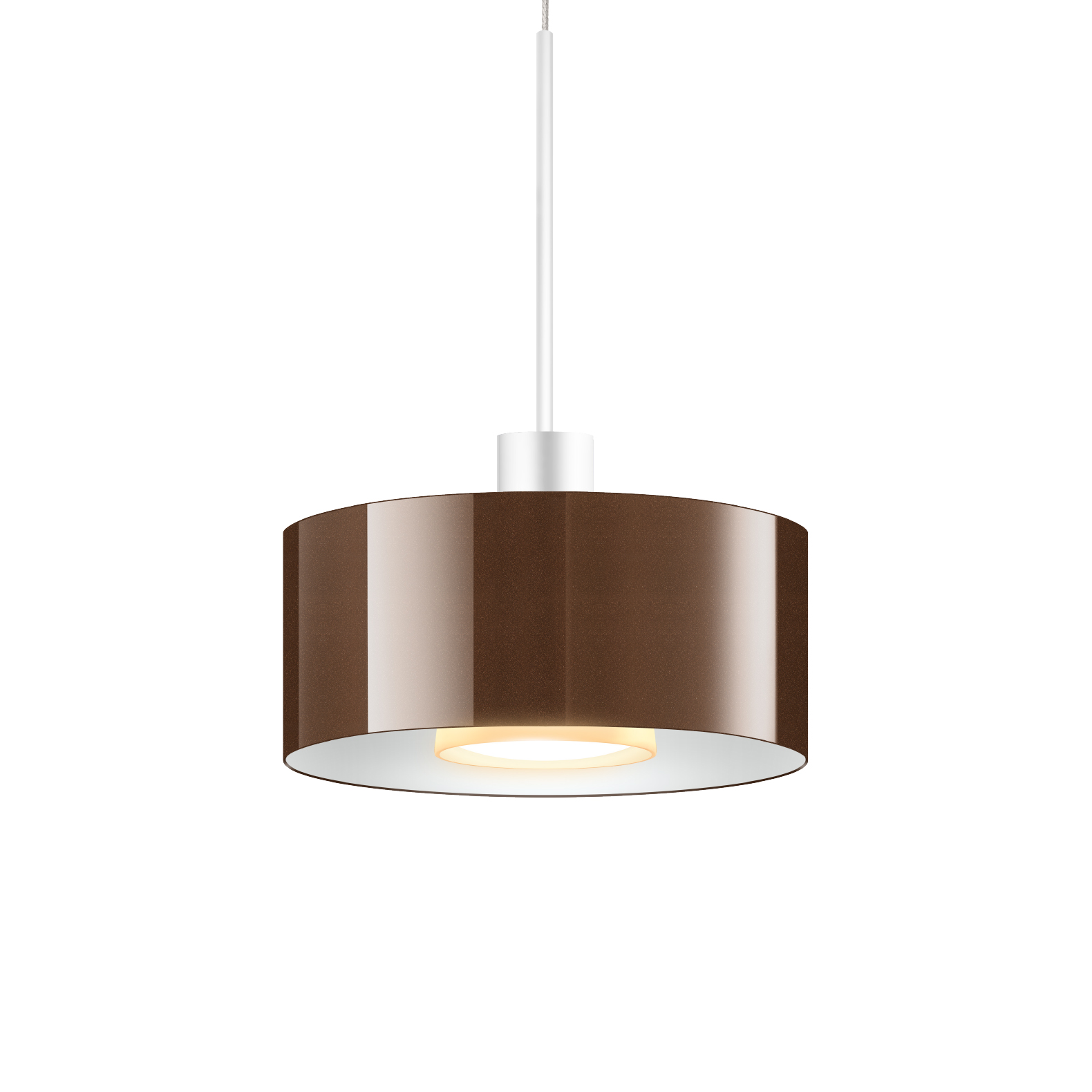 CANTARA VERRE 190 LED PNT, 13W, 2700K, verre bz blanc