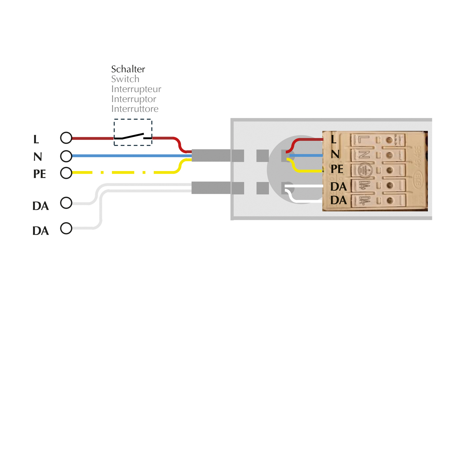 POWER FEED END + POWERSUPPLY DALI 272 MICRO, 100W, PC1, L: 272mm POWER FEED END + POWERSUPPLY DALI 272 MICRO, 100W, PC1, L: 272mm