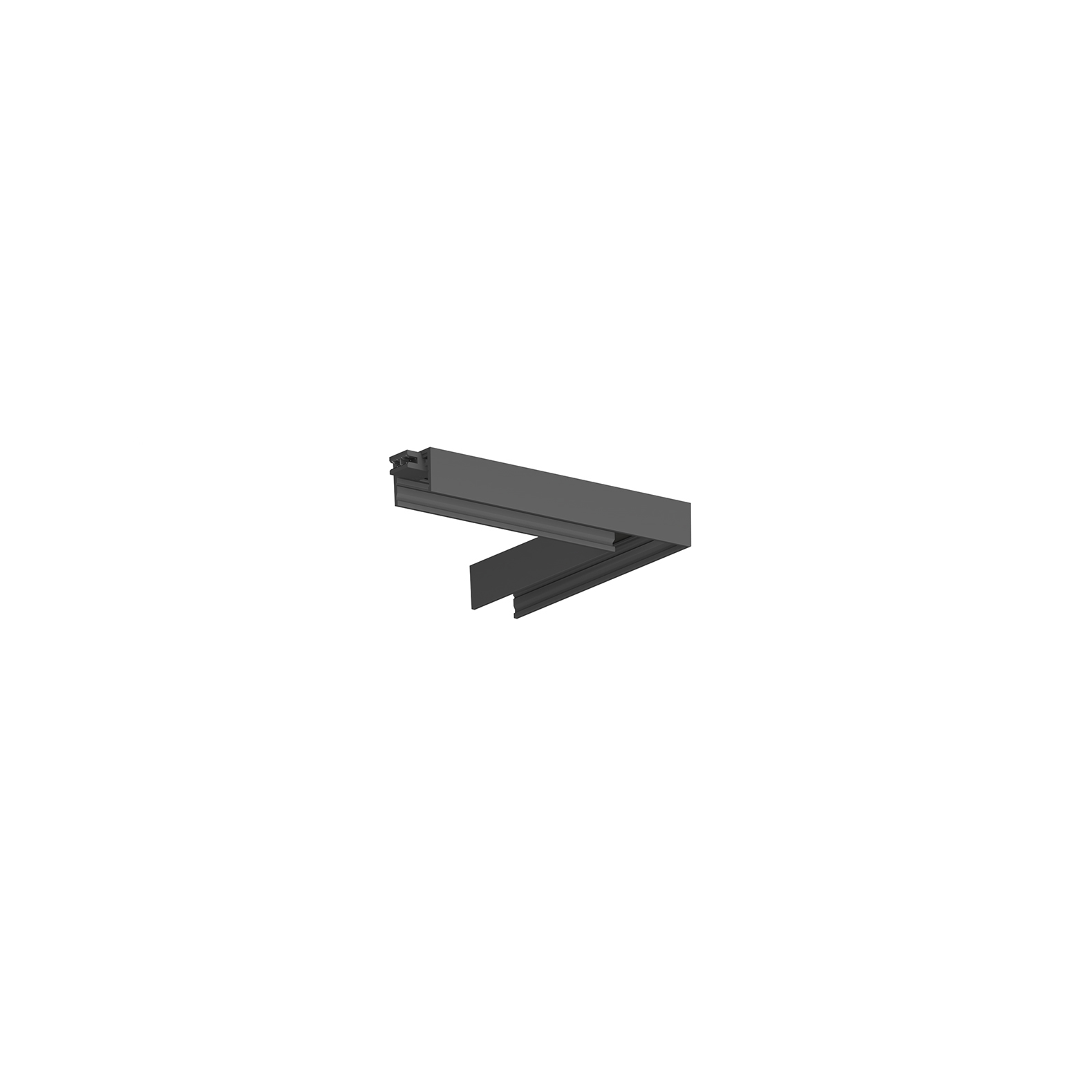CONNECTOR 90° LEFT MICRO, 100W, PC3, black