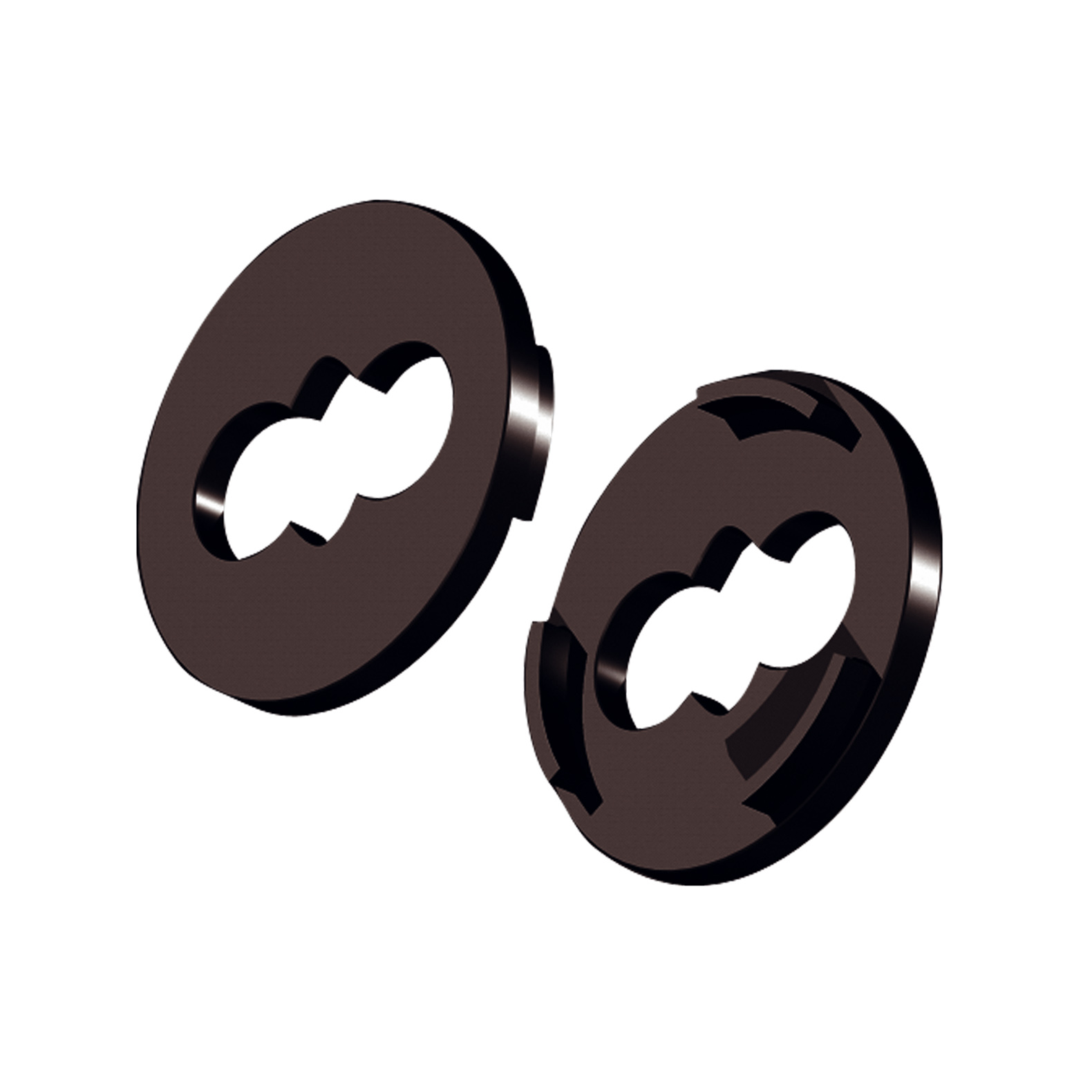 WALL BUSHING W VIA, black WALL BUSHING W VIA, black
